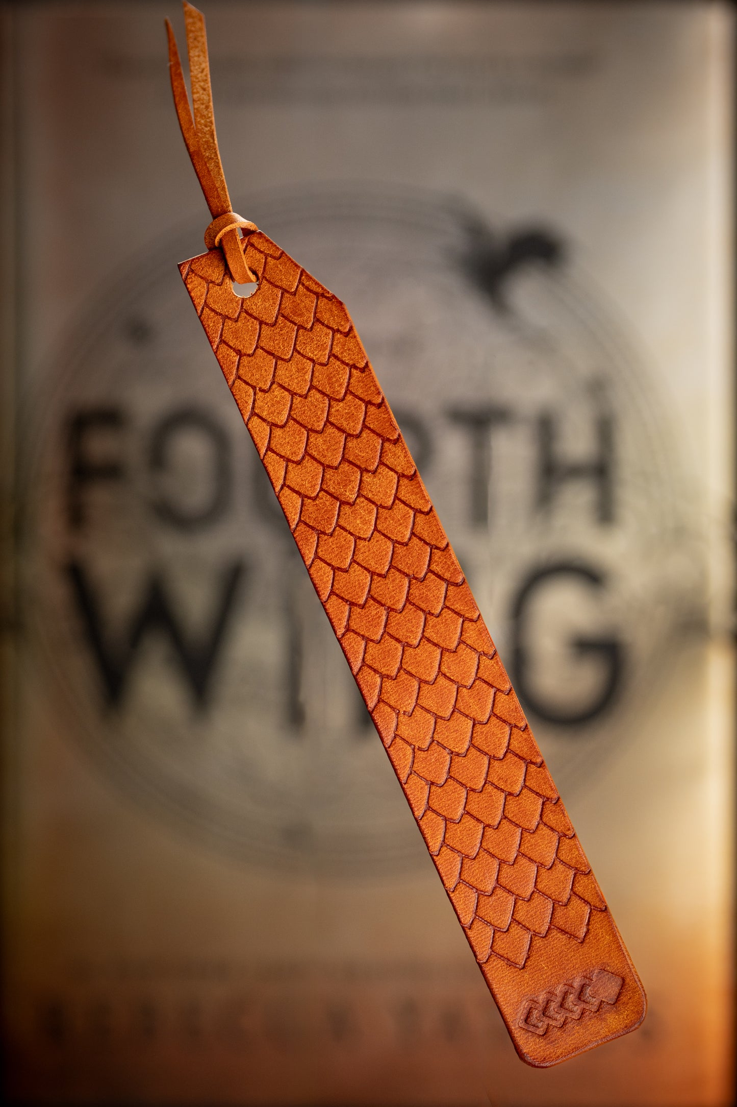 Bookmark with dragon scale texture