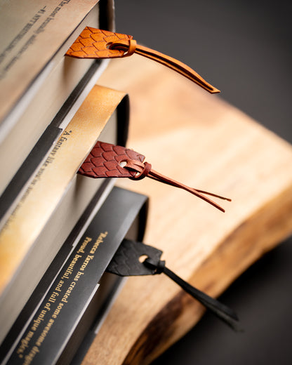 Bookmark with dragon scale texture