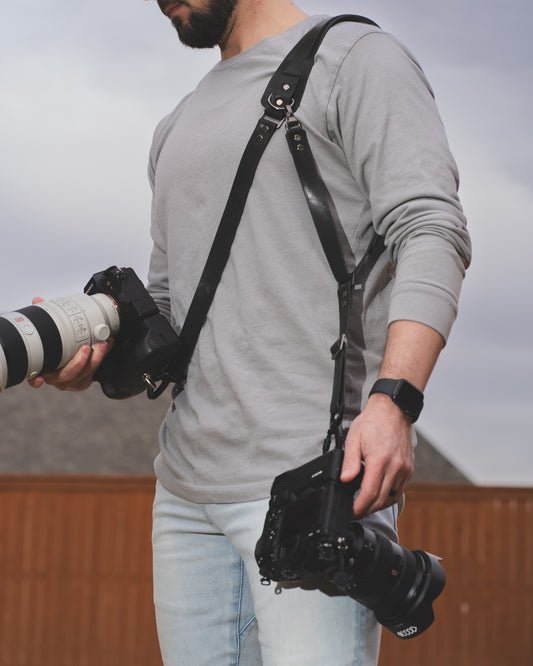 Journalist dual hybrid camera strap