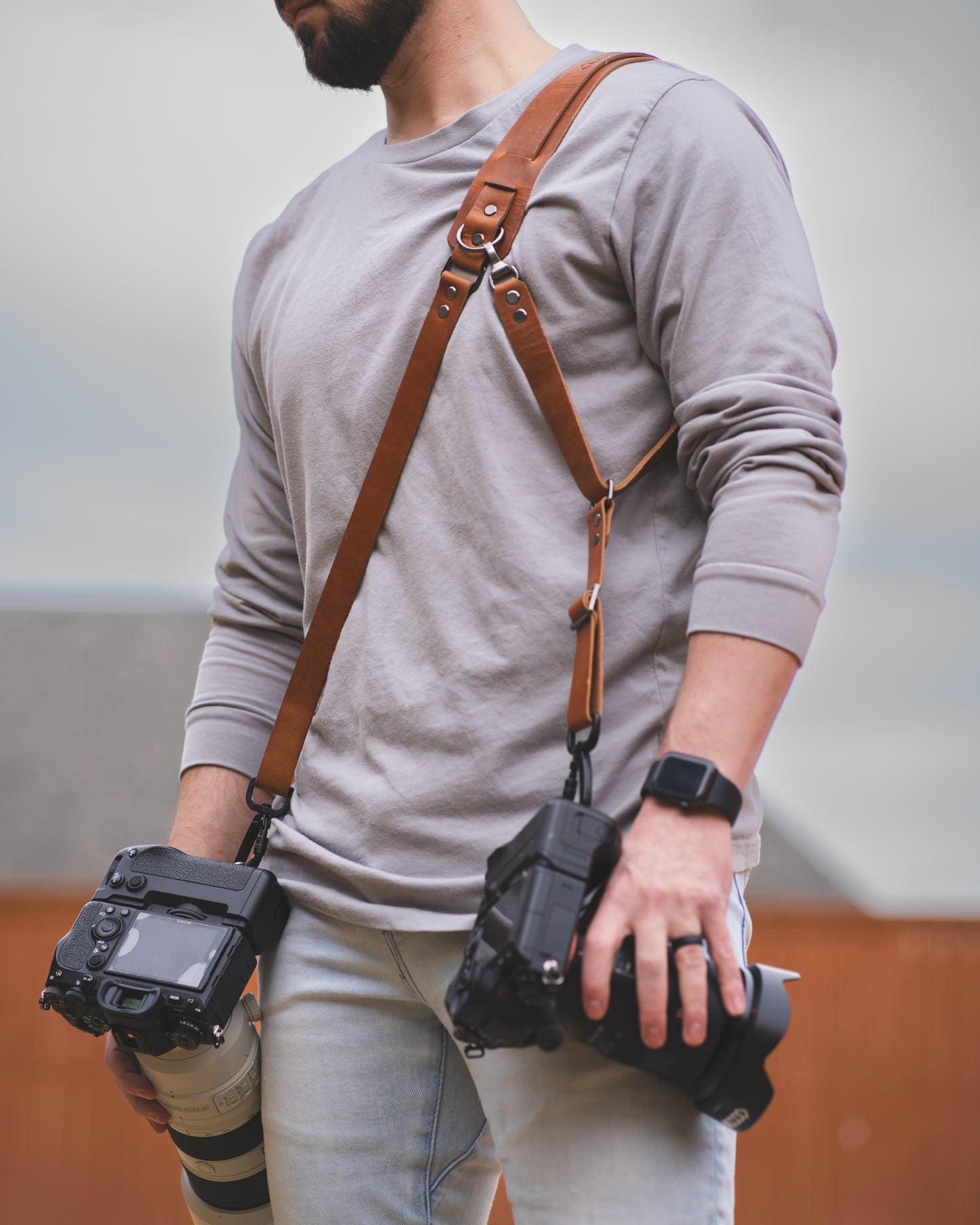 Journalist hybrid camera strap