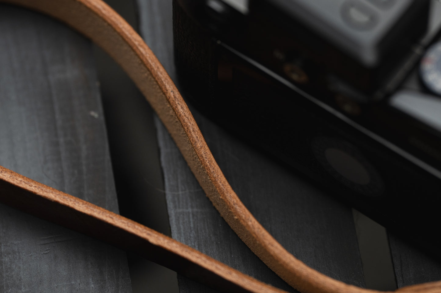 Roadtrip camera wrist strap edge feature